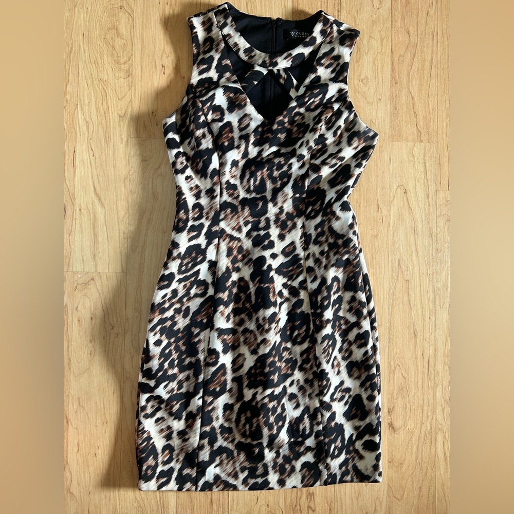 Guess Animal Print Mini Dress Professional Size 6